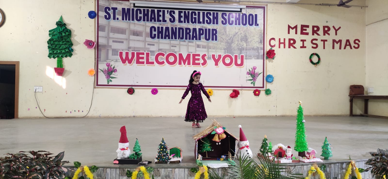 dish decoration St Michael School
